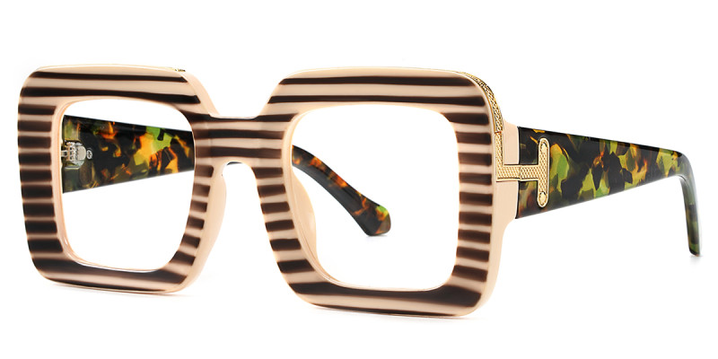 Square Striped Frame