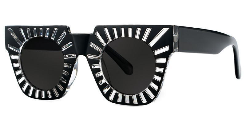 Square Black Sunglasses