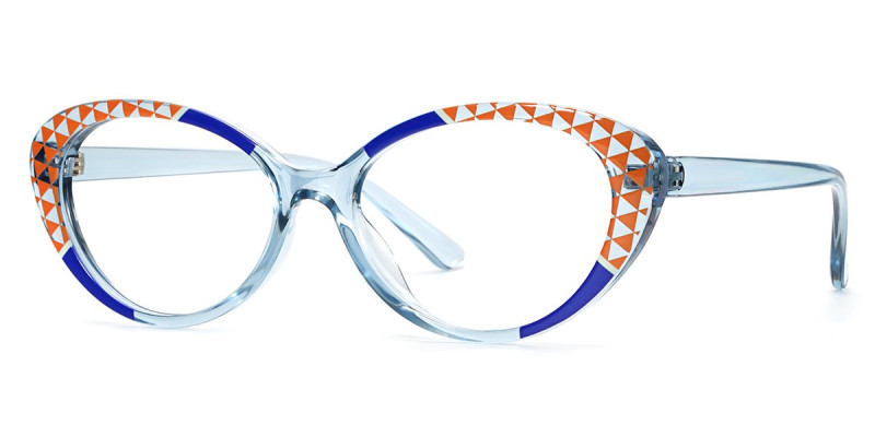 Oval Blue Frame