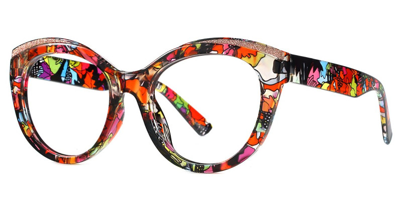 Cateye Floral Frame