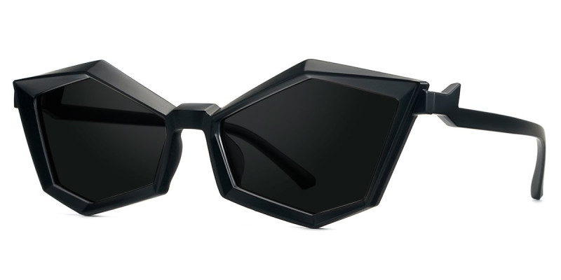 Geometric Black Sunglasses