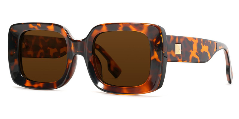 Rectangle Tortoise Sunglasses