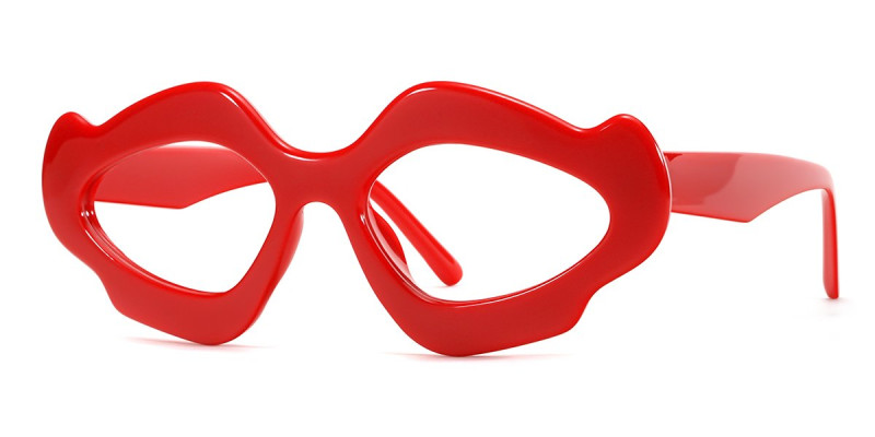 Geometric Red Frame