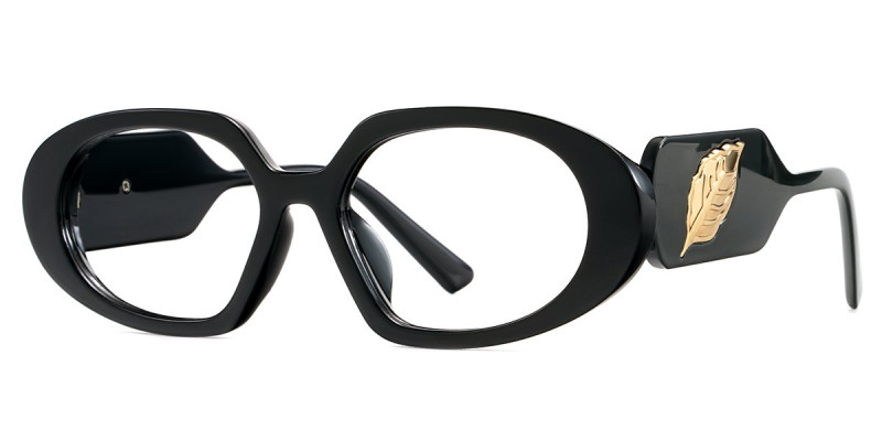 Oval Black Frame