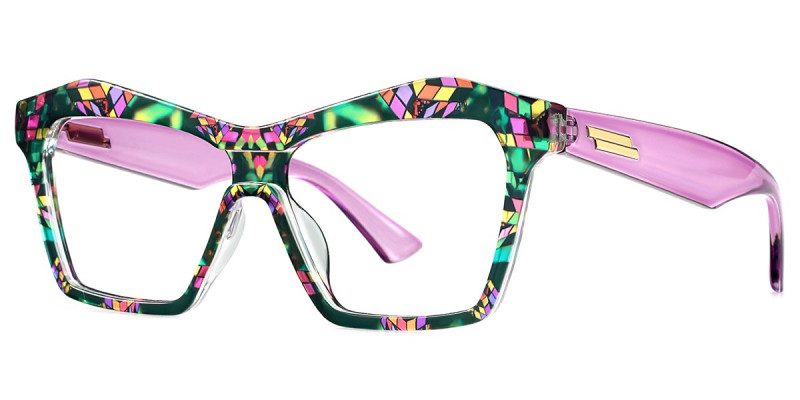 Geometric Purple Frame
