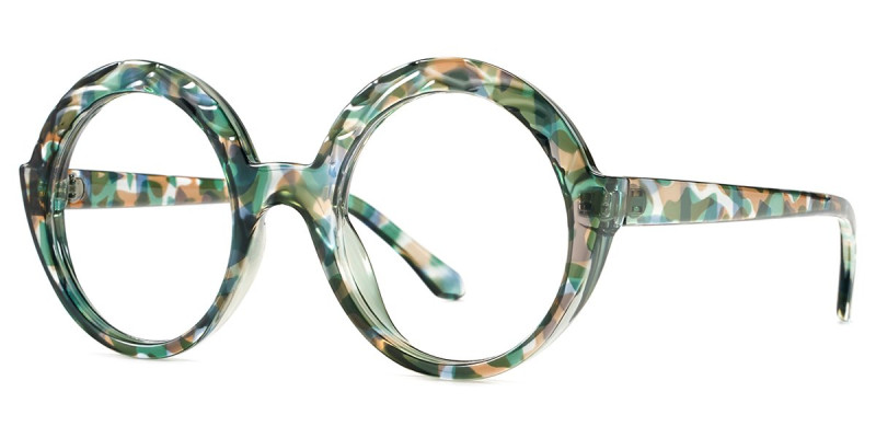 Round Green Frame