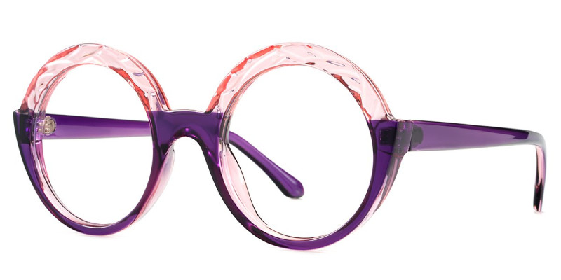 Round Purple Frame