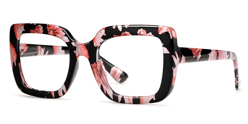 Square PinkFloral Frame