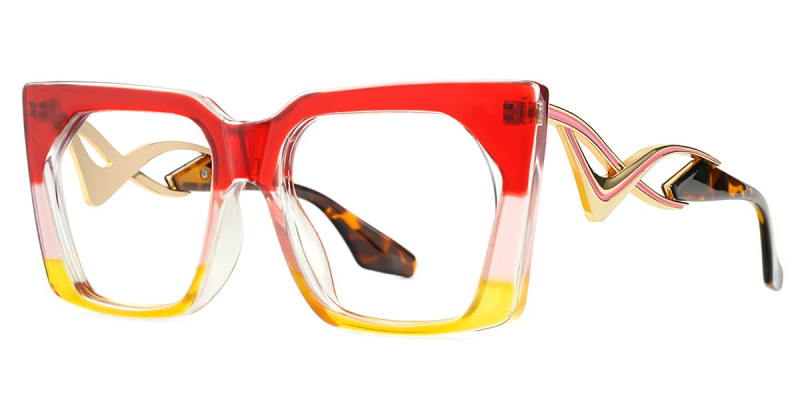 Square Red Frame