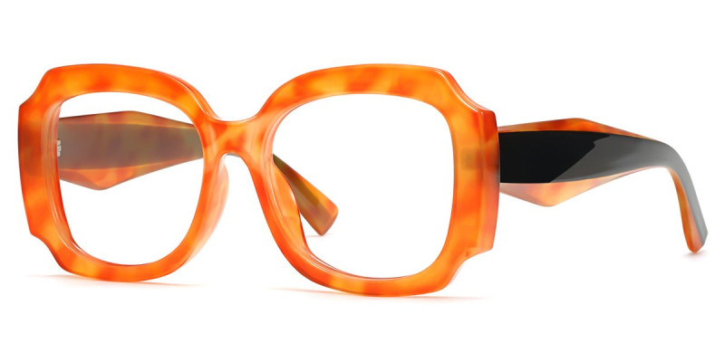 Geometric Orange Frame