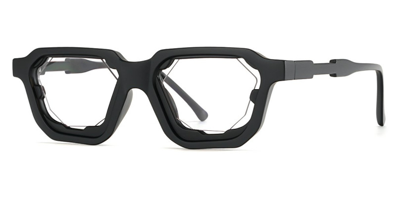 Geometric Black Frame