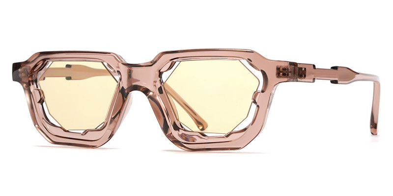 Geometric Pink Sunglasses