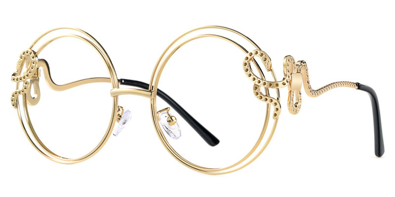 Round Gold Frame