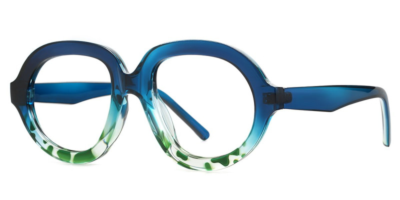Oval Blue Frame