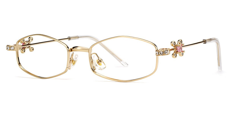 Geometric Gold Frame