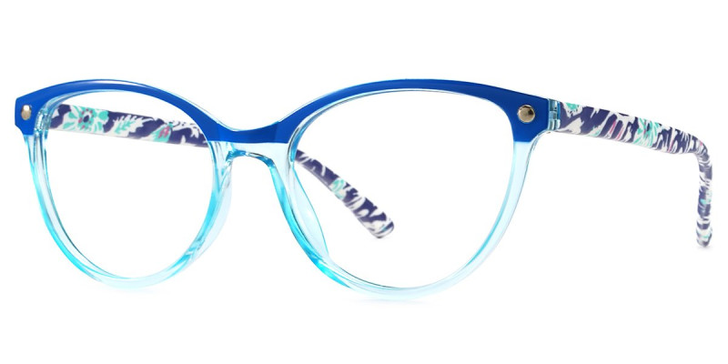 Cateye Blue Frame