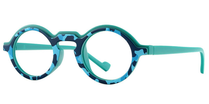Round Blue Frame