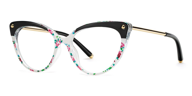Cateye Floral Frame