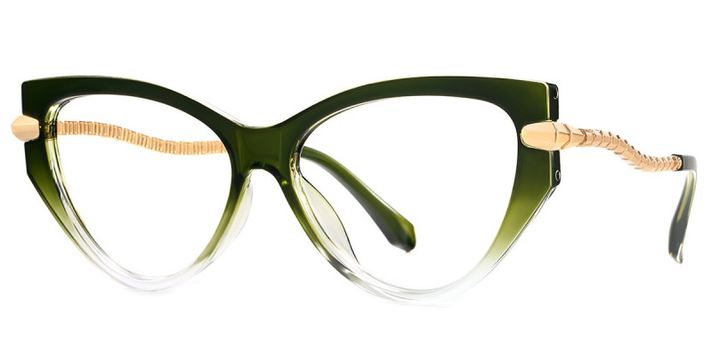 Cateye Green Frame