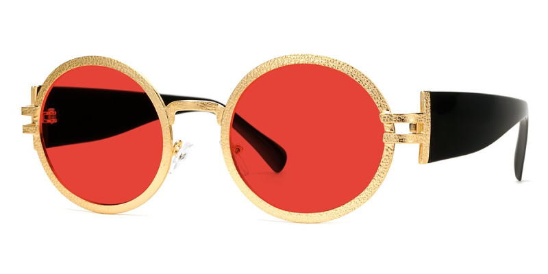 Round Gold Sunglasses