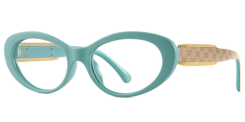 Oval Blue Frame