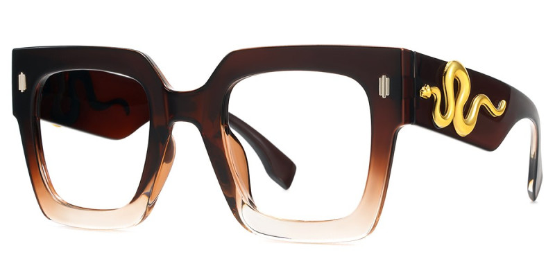 Square Brown Frame