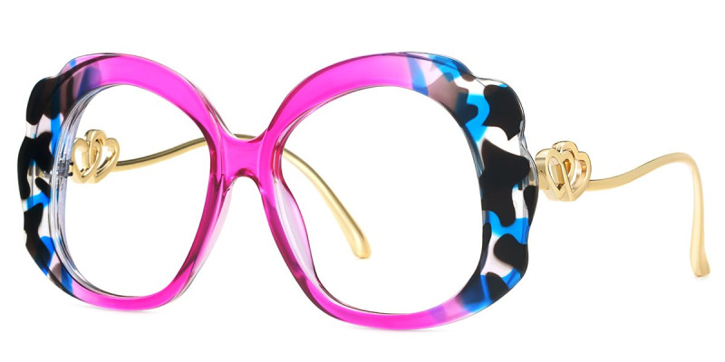 Round Purple Frame