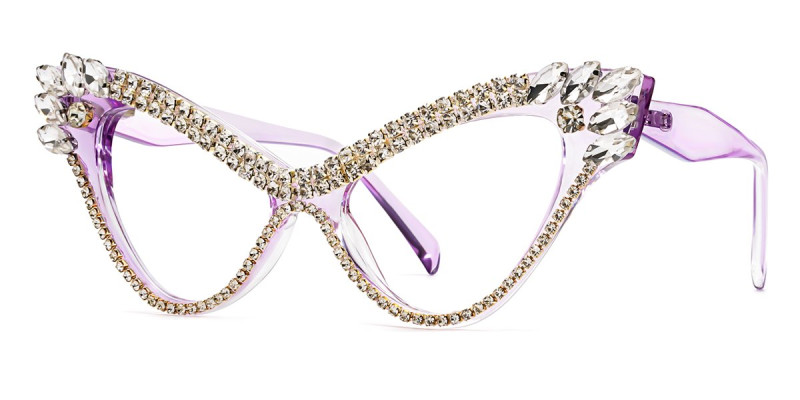 Cateye Purple Frame