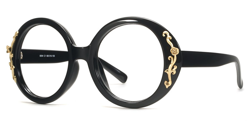 Round Black Frame