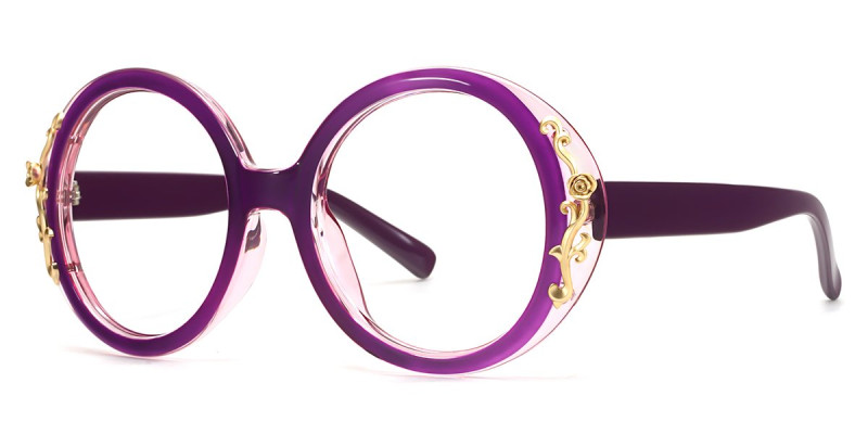 Round Purple Frame