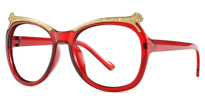 Round Red Frame