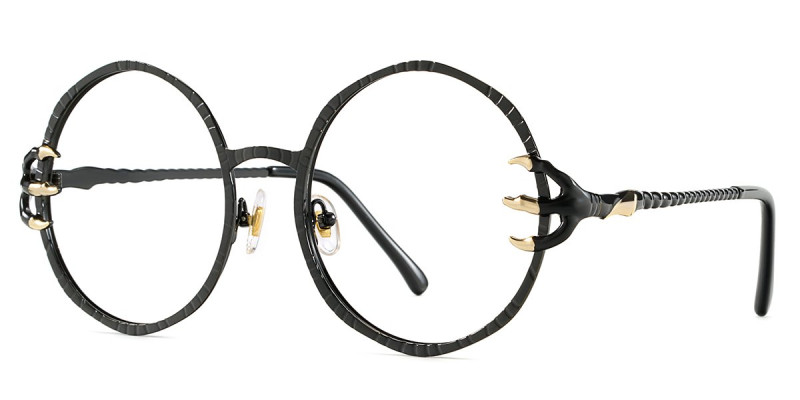 Round BlackSilver Frame