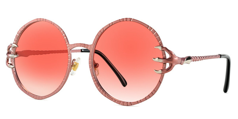 Round Pink Sunglasses