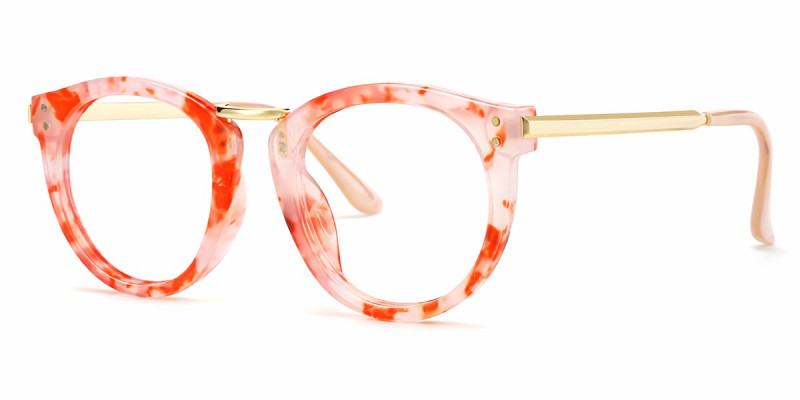 Round Red Frame