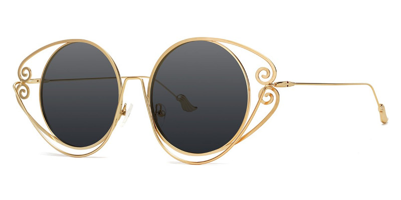 Oval Gold Sunglasses
