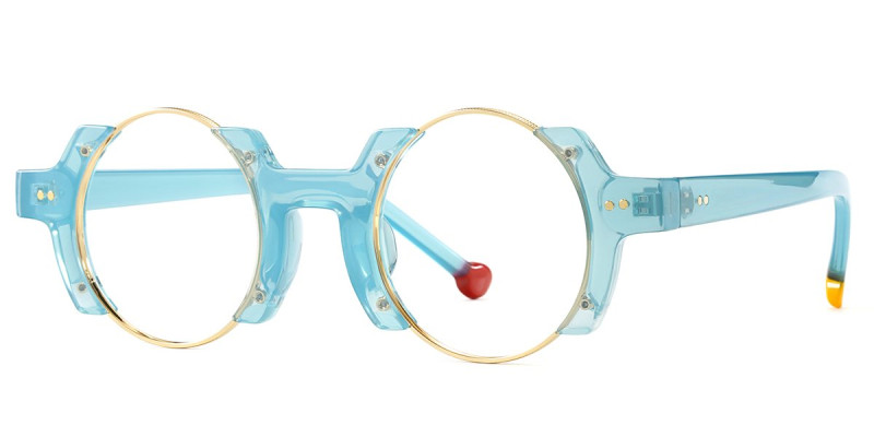 Round Blue Frame