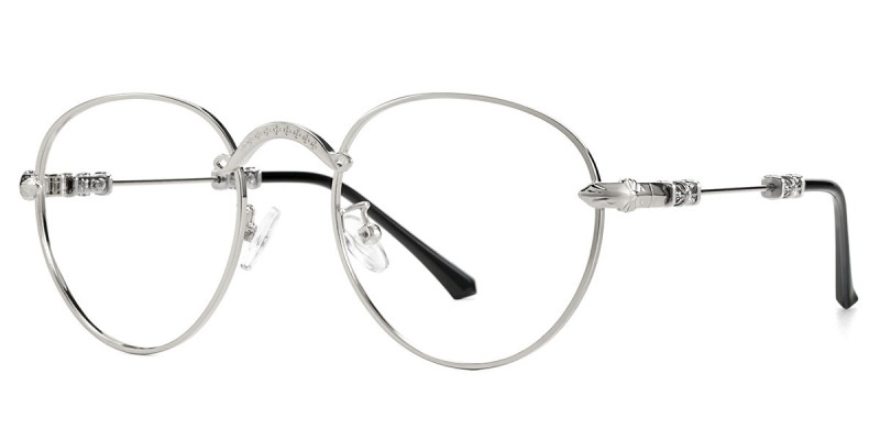 Round Silver Frame
