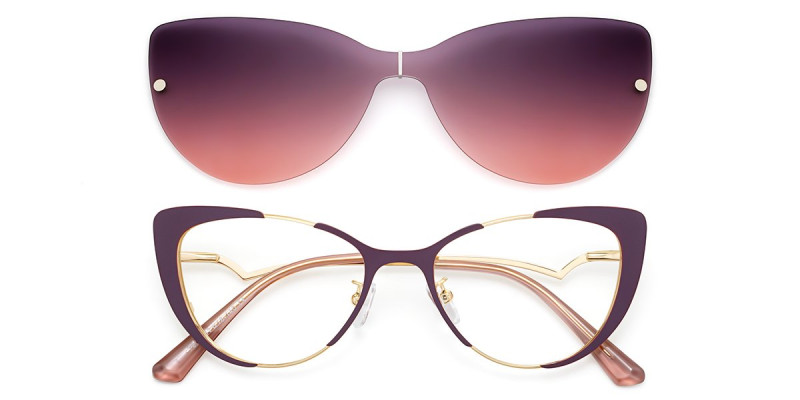 Cateye Purple Frame