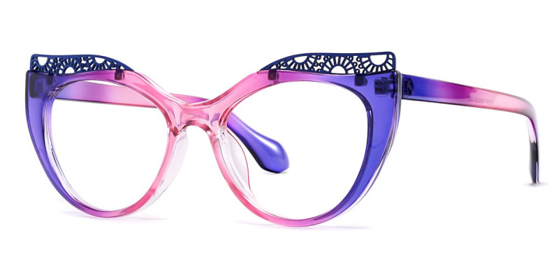 Cateye Purple Frame