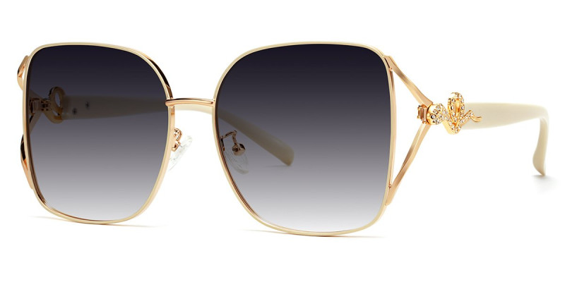 Square Gold Sunglasses