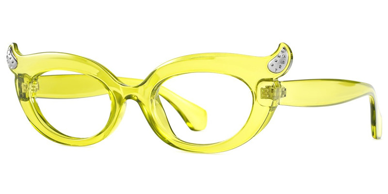 Oval Yellow Frame