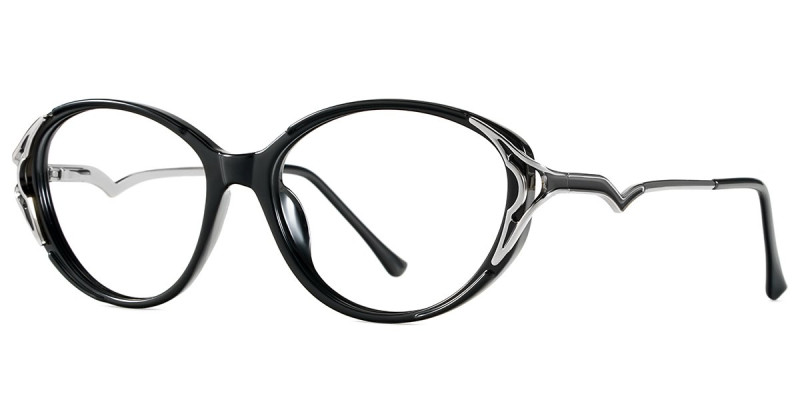 Oval Black Frame
