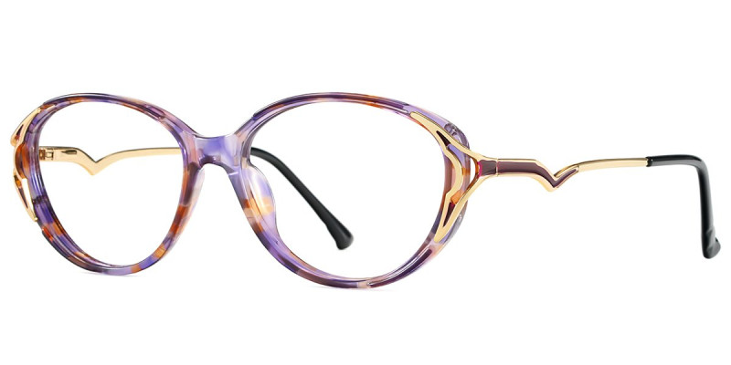 Oval Purple Frame