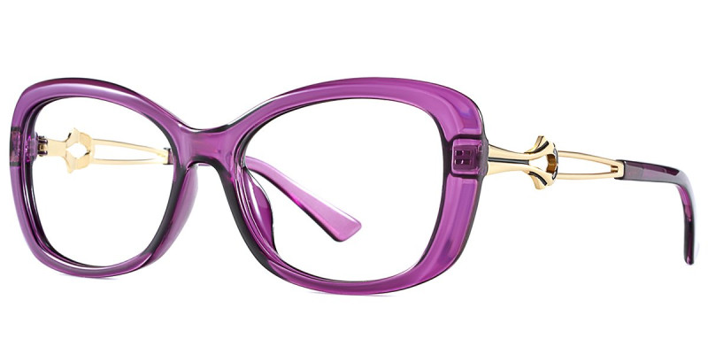 Oval Purple Frame