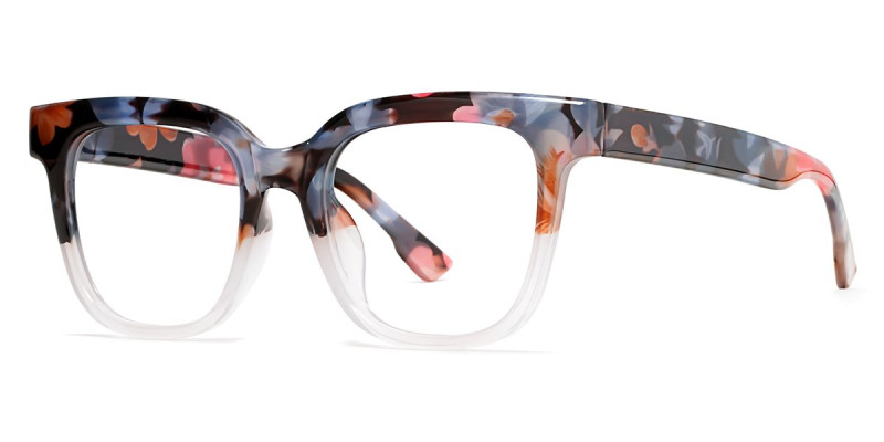 Rectangle RedFloral Frame