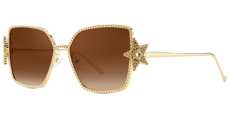 Square Gold Sunglasses