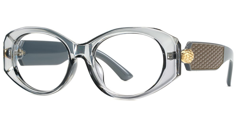 Oval Gray Frame