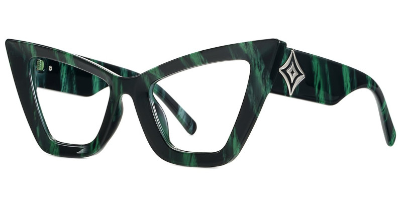 Cateye Green Frame