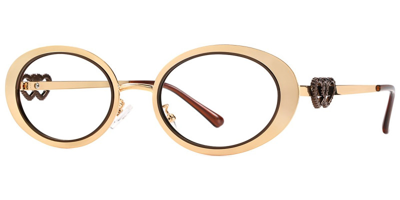Oval Brown Frame