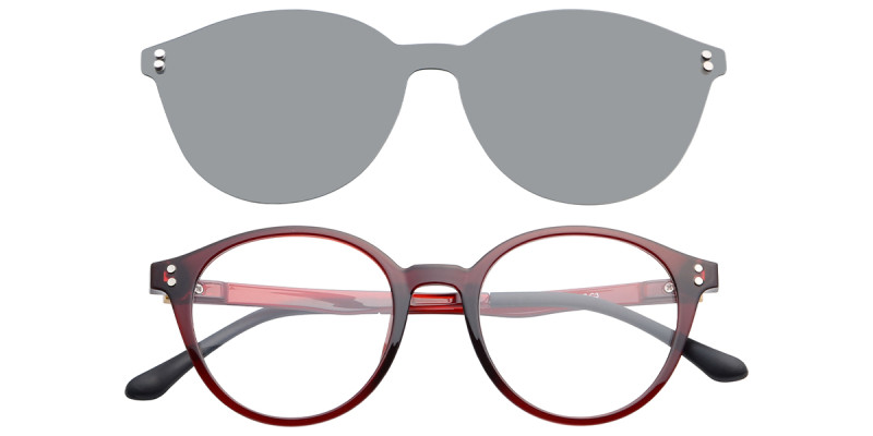 Round Red Frame